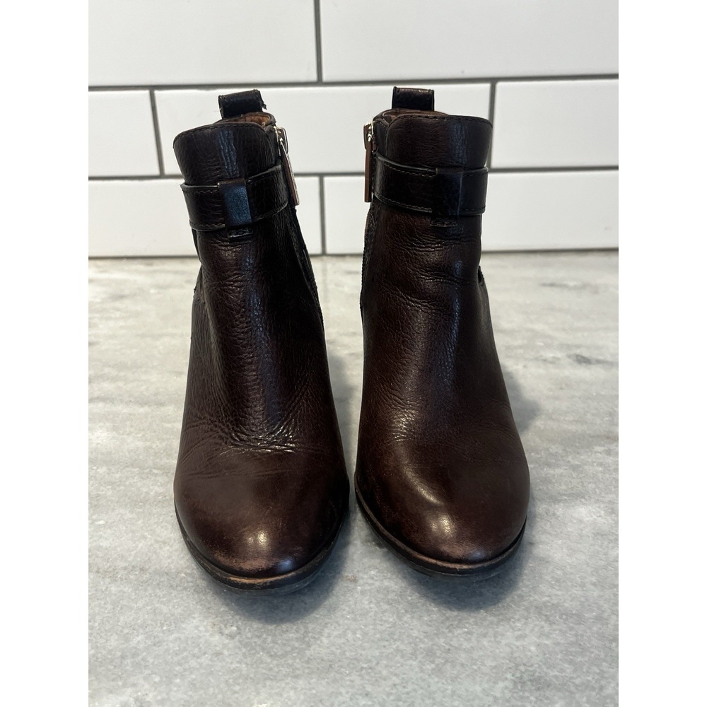 Louise Et Cie Lo-Vianne Brown‎ Leather Buckle Ankle Boots Booties Size 5 - Picture 6 of 12